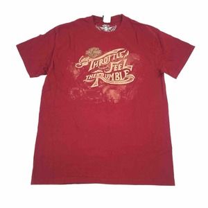 Harley Davidson GA Tifton Short Sleeve T-Shirt Large Mens Motorcycle Red Biker L